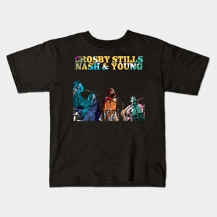 Grosby stills nash and young - Wpap vintage Kids T-Shirt